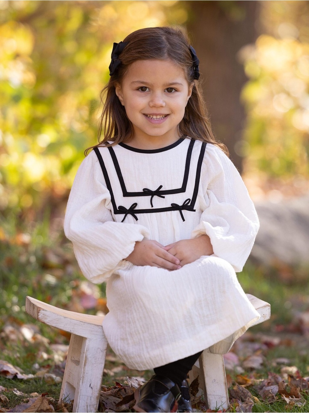 ZARA BOW DRESS IN ECRU